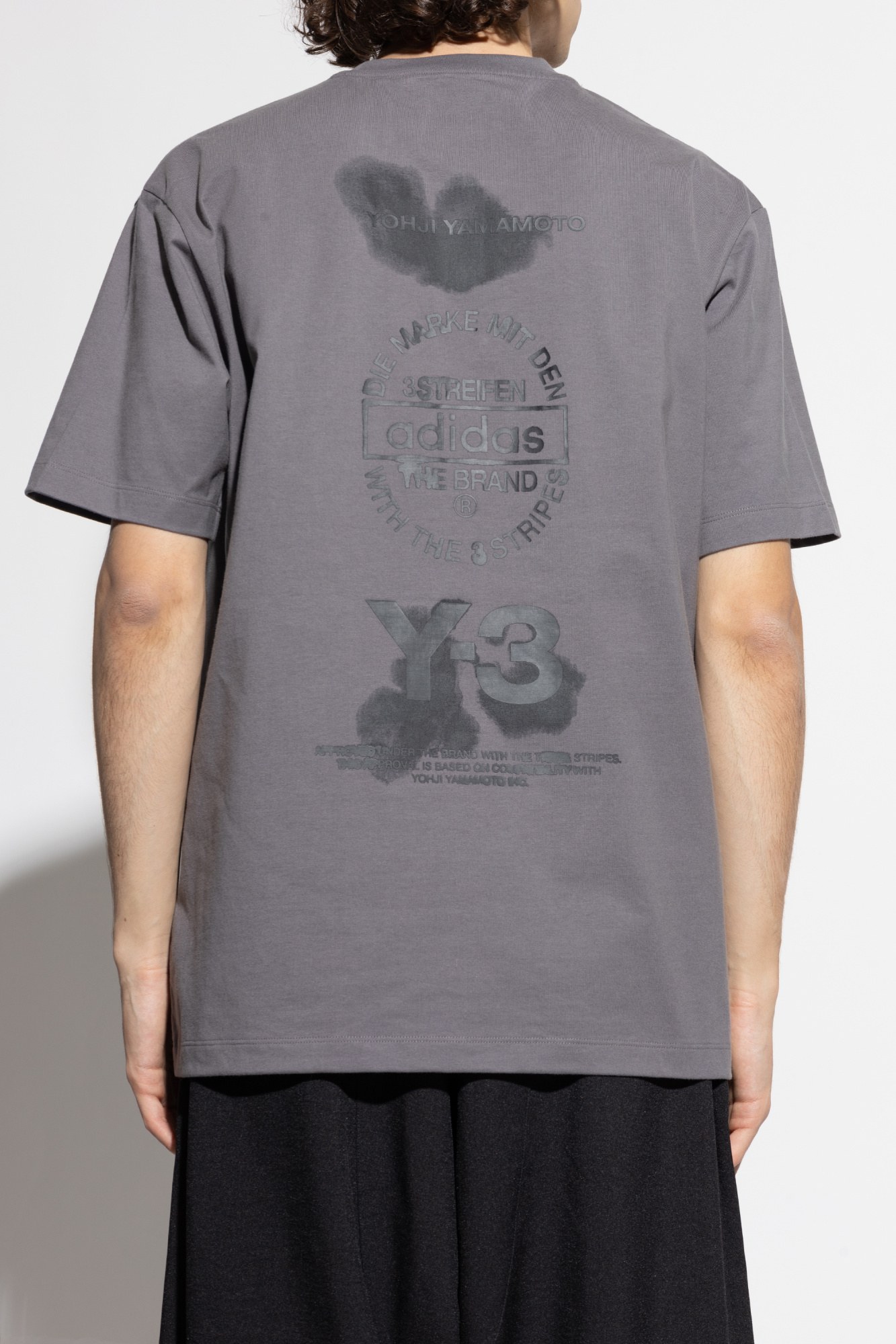 Tシャツ・カットソー Y-3 FW25 T-SHIRT WITH PRINT (JZ0717 GRANIT) Y-3 T-shirt with print | Men's Clothing | Vitkac